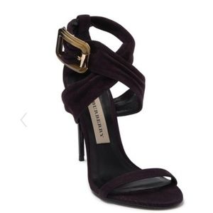 Burberry Trench Buckle Marham Suede Sandal